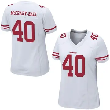 Women's Marcelino McCrary-Ball San Francisco 49ers Game White Jersey