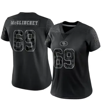 Women's Mike McGlinchey San Francisco 49ers Limited Black Reflective Jersey