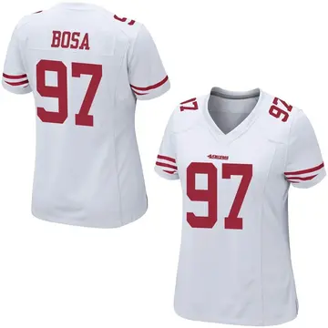 Women's Nick Bosa San Francisco 49ers Game White Jersey
