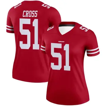 Women's Randy Cross San Francisco 49ers Legend Scarlet Jersey