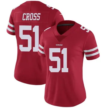 Women's Randy Cross San Francisco 49ers Limited Red Team Color Vapor Untouchable Jersey