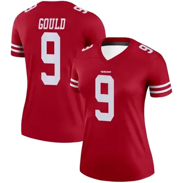 Women's Robbie Gould San Francisco 49ers Legend Scarlet Jersey