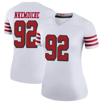 Women's Robert Nkemdiche San Francisco 49ers Legend White Color Rush Jersey