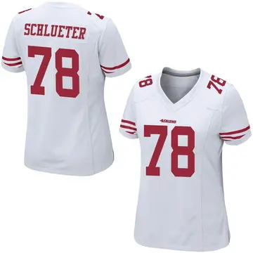 Women's Sam Schlueter San Francisco 49ers Game White Jersey