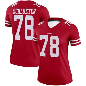 Women's Sam Schlueter San Francisco 49ers Legend Scarlet Jersey