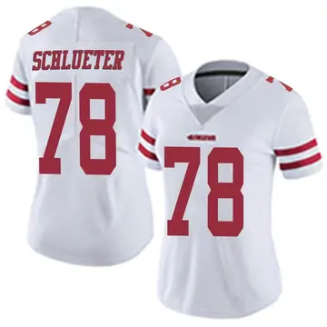 Women's Sam Schlueter San Francisco 49ers Limited White Vapor Untouchable Jersey