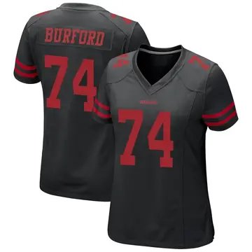 Women's Spencer Burford San Francisco 49ers Game Black Alternate Jersey