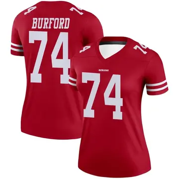 Women's Spencer Burford San Francisco 49ers Legend Scarlet Jersey