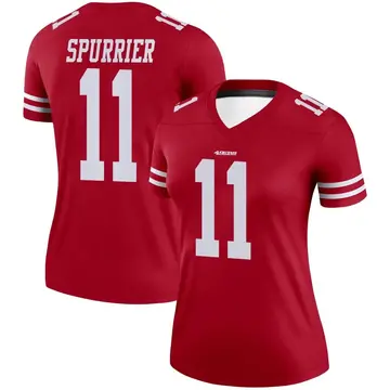 Women's Steve Spurrier San Francisco 49ers Legend Scarlet Jersey