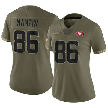 Women's Tay Martin San Francisco 49ers Limited Olive 2022 Salute To Service Jersey