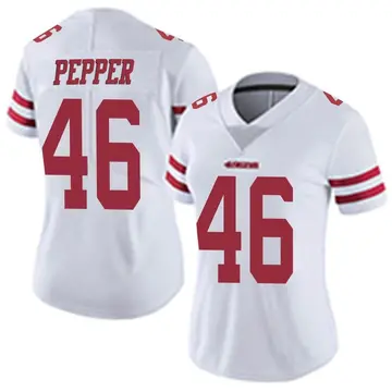 Women's Taybor Pepper San Francisco 49ers Limited White Vapor Untouchable Jersey