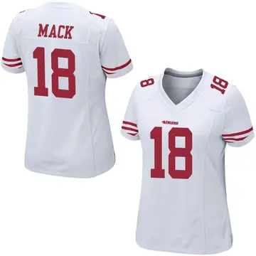 Women's Taysir Mack San Francisco 49ers Game White Jersey