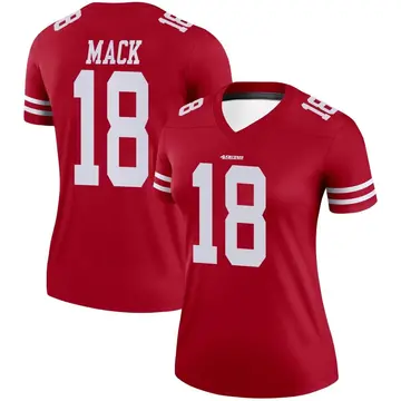 Women's Taysir Mack San Francisco 49ers Legend Scarlet Jersey