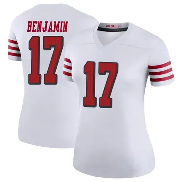 Women's Travis Benjamin San Francisco 49ers Legend White Color Rush Jersey