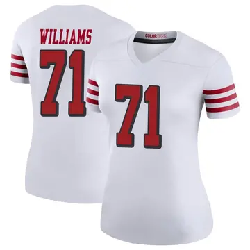 Women's Trent Williams San Francisco 49ers Legend White Color Rush Jersey