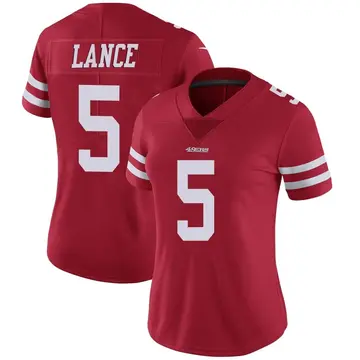 Women's Trey Lance San Francisco 49ers Limited Red Team Color Vapor Untouchable Jersey