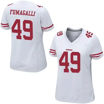 Women's Troy Fumagalli San Francisco 49ers Game White Jersey