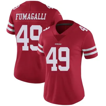 Women's Troy Fumagalli San Francisco 49ers Limited Red Team Color Vapor Untouchable Jersey