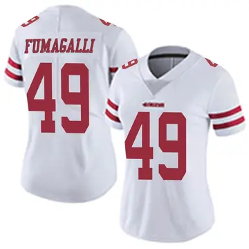 Women's Troy Fumagalli San Francisco 49ers Limited White Vapor Untouchable Jersey