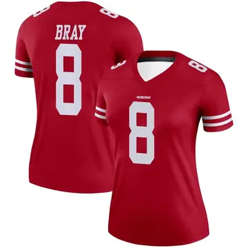 Women's Tyler Bray San Francisco 49ers Legend Scarlet Jersey