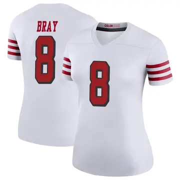 Women's Tyler Bray San Francisco 49ers Legend White Color Rush Jersey