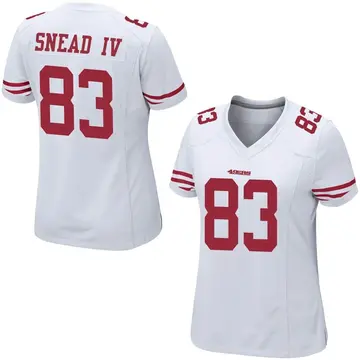 Women's Willie Snead IV San Francisco 49ers Game White Jersey