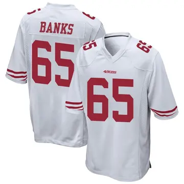 Youth Aaron Banks San Francisco 49ers Game White Jersey