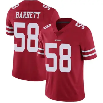 Youth Alex Barrett San Francisco 49ers Limited Red Team Color Vapor Untouchable Jersey