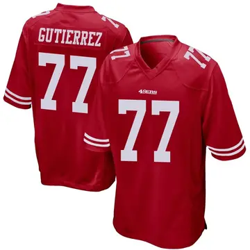 Youth Alfredo Gutierrez San Francisco 49ers Game Red Team Color Jersey