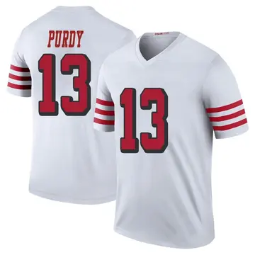 Youth Brock Purdy San Francisco 49ers Legend White Color Rush Jersey