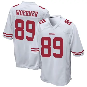 Youth Charlie Woerner San Francisco 49ers Game White Jersey