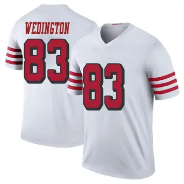 Youth Connor Wedington San Francisco 49ers Legend White Color Rush Jersey