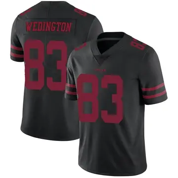 Youth Connor Wedington San Francisco 49ers Limited Black Alternate Vapor Untouchable Jersey