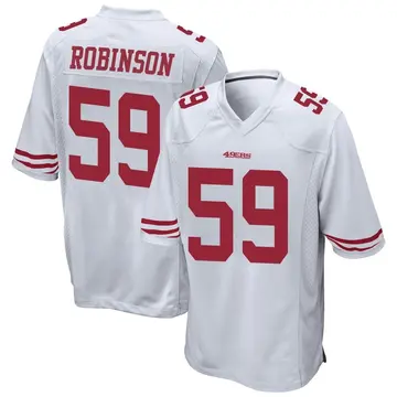Youth Curtis Robinson San Francisco 49ers Game White Jersey