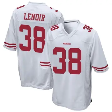 Youth Deommodore Lenoir San Francisco 49ers Game White Jersey