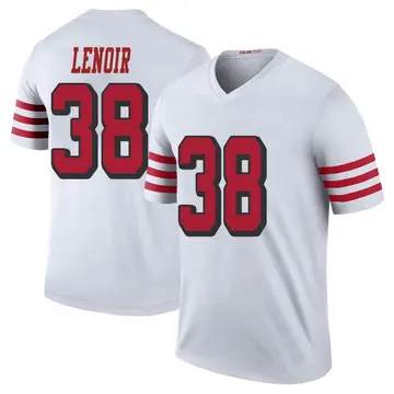 Youth Deommodore Lenoir San Francisco 49ers Legend White Color Rush Jersey