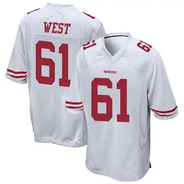 Youth Dohnovan West San Francisco 49ers Game White Jersey