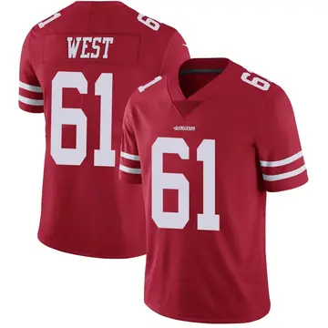 Youth Dohnovan West San Francisco 49ers Limited Red Team Color Vapor Untouchable Jersey