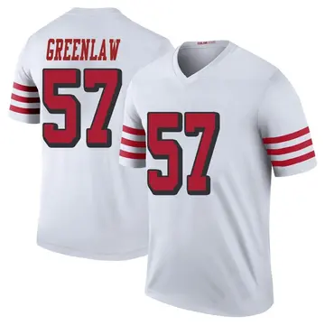 Youth Dre Greenlaw San Francisco 49ers Legend White Color Rush Jersey