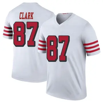 Youth Dwight Clark San Francisco 49ers Legend White Color Rush Jersey