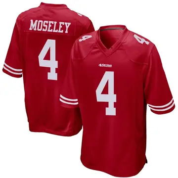 Youth Emmanuel Moseley San Francisco 49ers Game Red Team Color Jersey