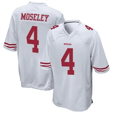 Youth Emmanuel Moseley San Francisco 49ers Game White Jersey