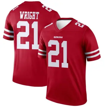 Youth Eric Wright San Francisco 49ers Legend Scarlet Jersey
