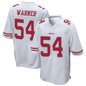 Youth Fred Warner San Francisco 49ers Game White Jersey