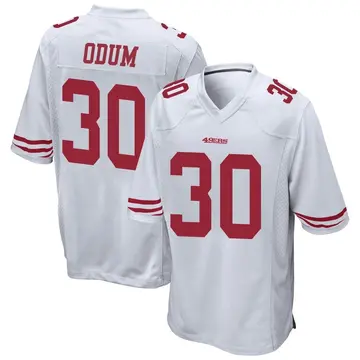 Youth George Odum San Francisco 49ers Game White Jersey