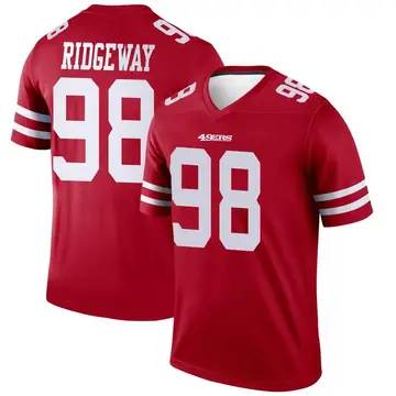 Youth Hassan Ridgeway San Francisco 49ers Legend Scarlet Jersey