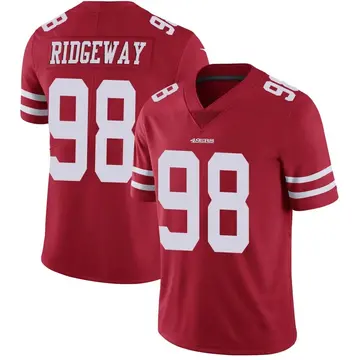Youth Hassan Ridgeway San Francisco 49ers Limited Red Team Color Vapor Untouchable Jersey
