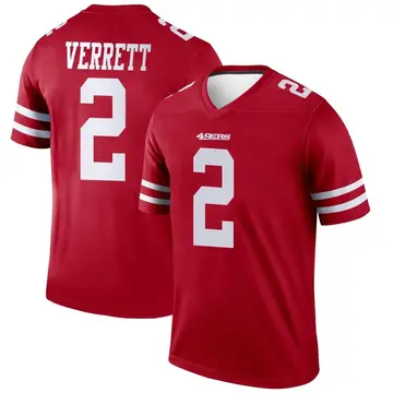 Youth Jason Verrett San Francisco 49ers Legend Scarlet Jersey