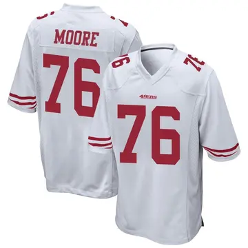 Youth Jaylon Moore San Francisco 49ers Game White Jersey