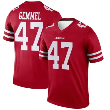 Youth Jeremiah Gemmel San Francisco 49ers Legend Scarlet Jersey